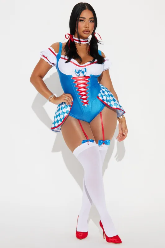 Not In The Midwest Anymore 3 Piece Costume Set - White/Blue sold by Fashion Nova