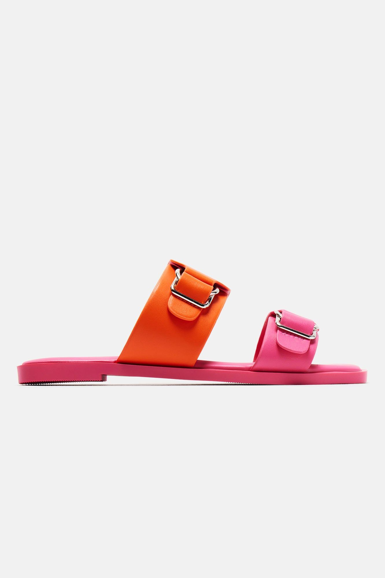Have Fun With It Sandals - Fuchsia/combo sold by Fashion Nova product image thumbnail 5