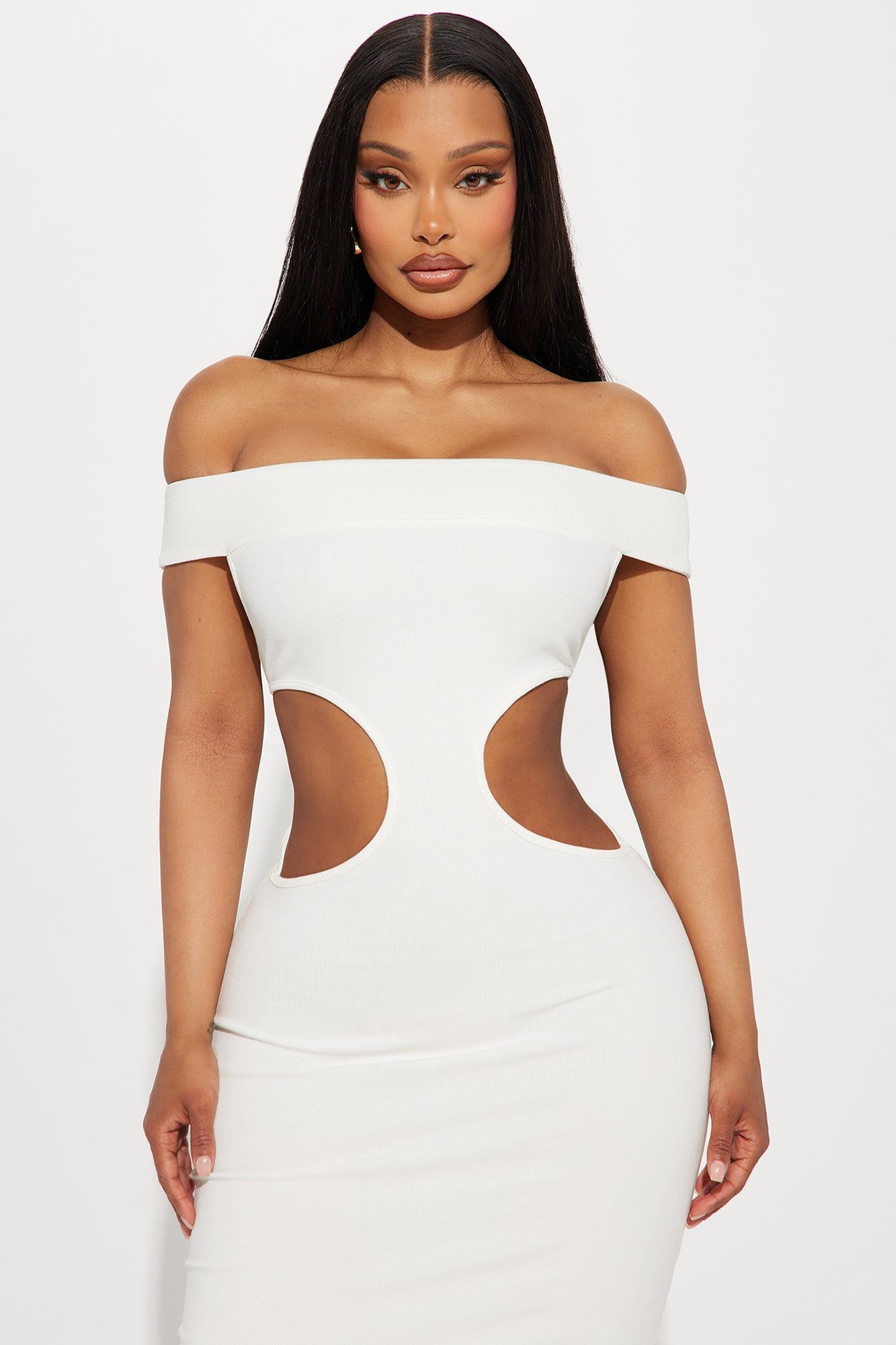 Mila Cutout Midi Dress - White sold by Fashion Nova product image thumbnail 2