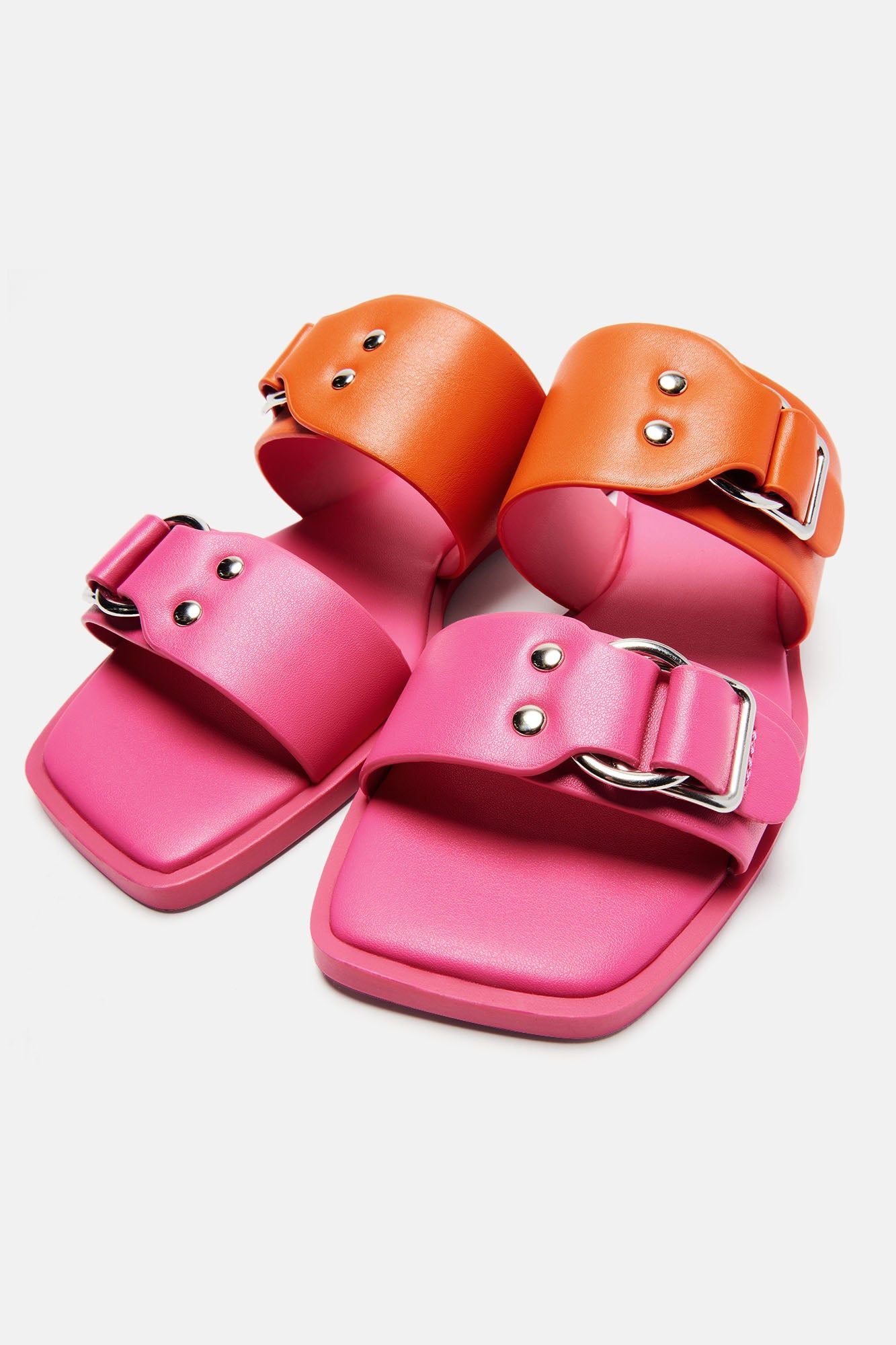 Have Fun With It Sandals - Fuchsia/combo sold by Fashion Nova product image thumbnail 3