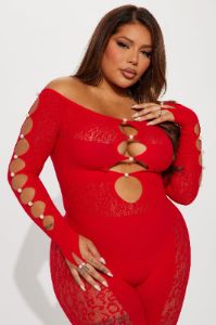 Sierra Seamless Jumpsuit - Red sold by Fashion Nova