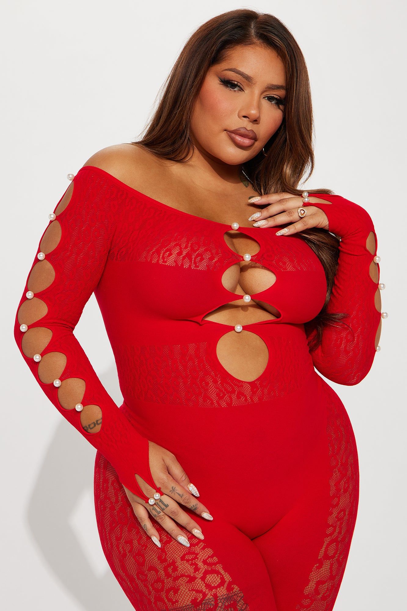 Sierra Seamless Jumpsuit - Red sold by Fashion Nova product image thumbnail 6