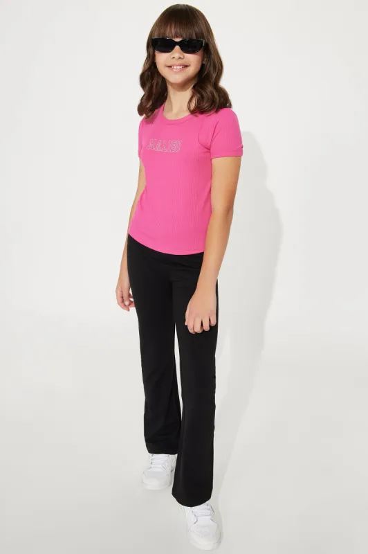 Mini Adriana Flare Pant - Black sold by Fashion Nova