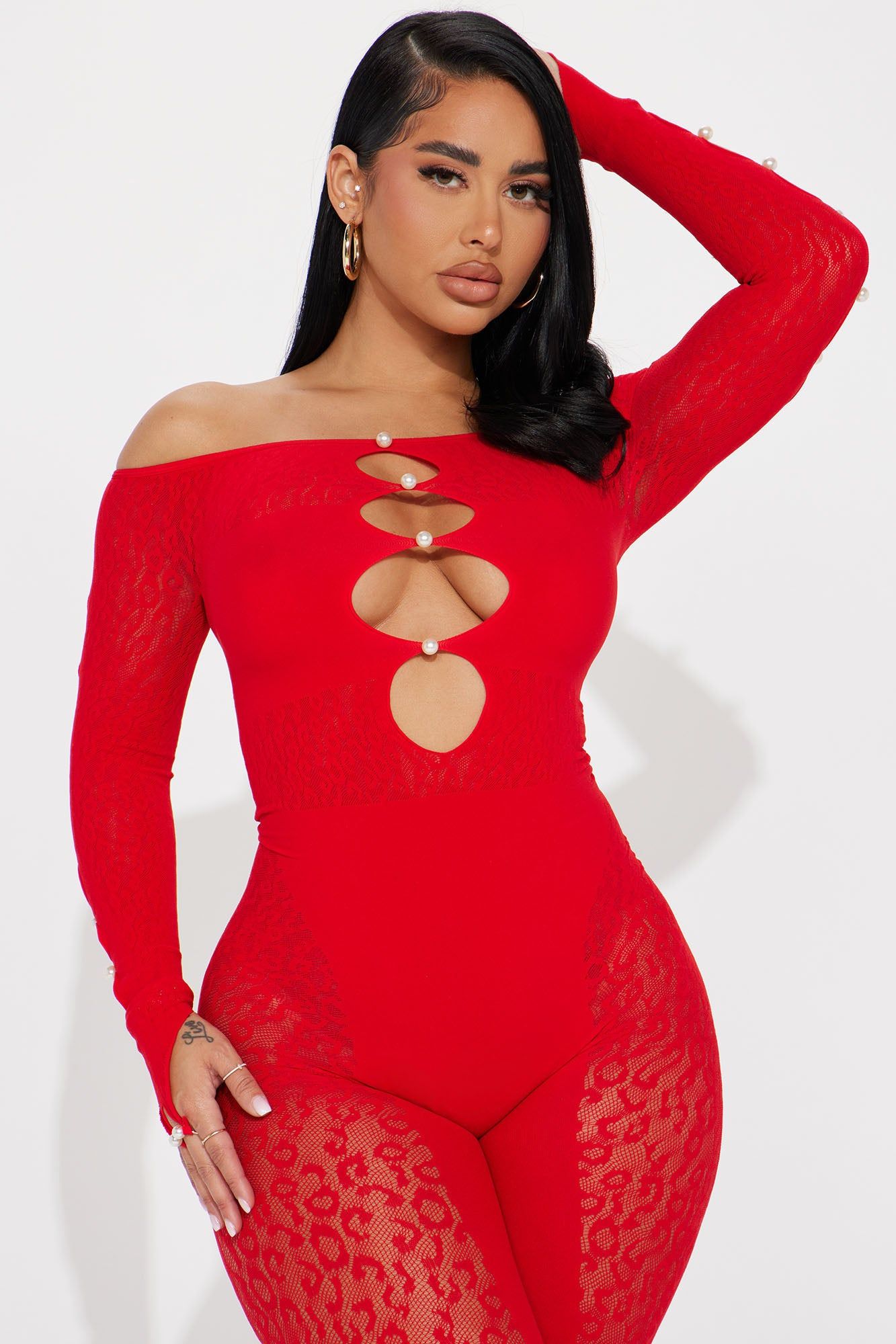 Sierra Seamless Jumpsuit - Red sold by Fashion Nova product image thumbnail 2