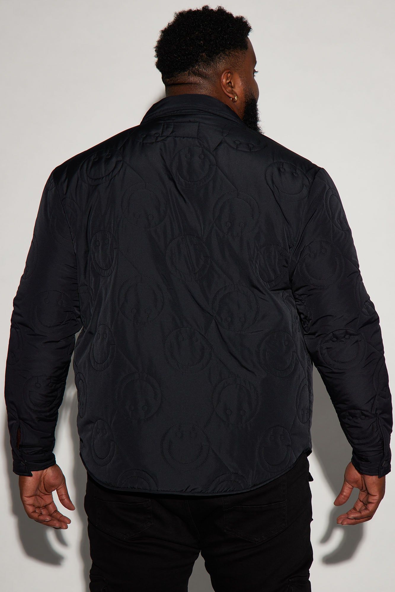 Smiley Quilted Nylon Shacket - Black sold by Fashion Nova product image thumbnail 8