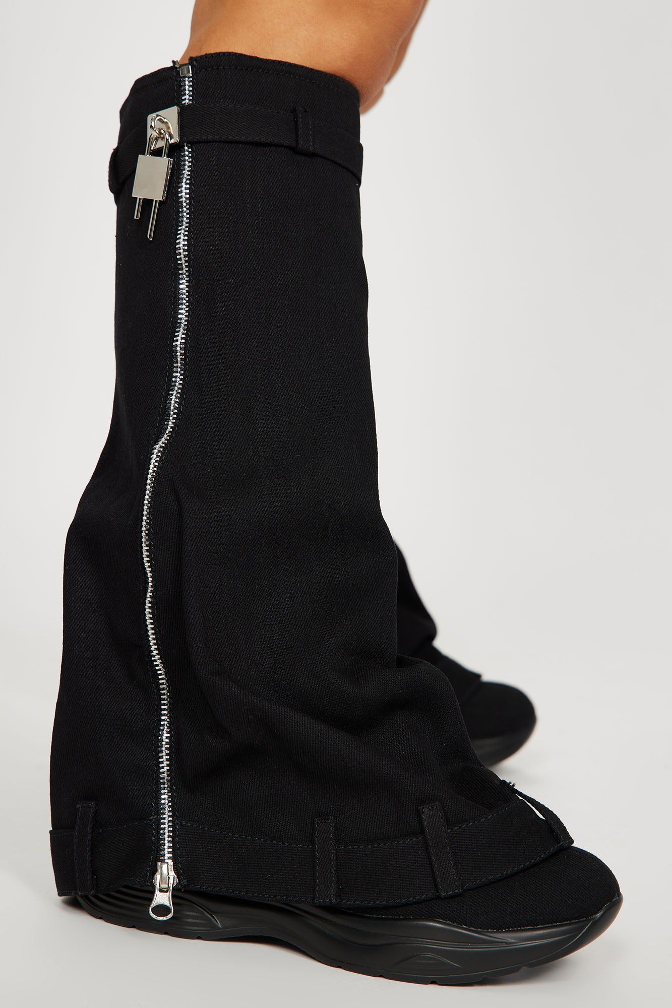 Hit Different Overlay Boots - Black sold by Fashion Nova product image thumbnail 3