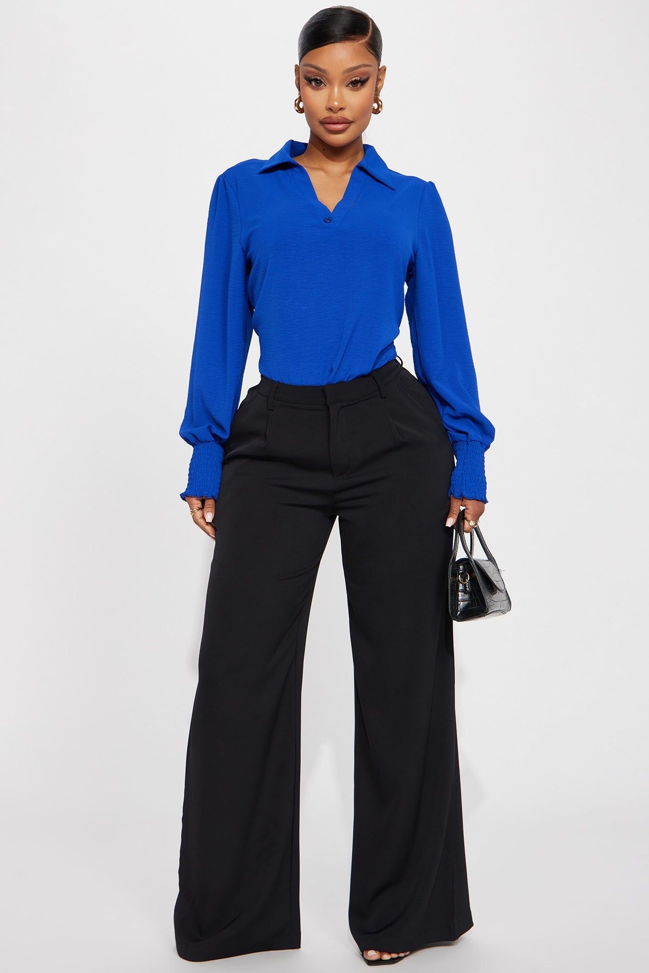 Enid Blouse Top - Royal sold by Fashion Nova product image thumbnail 2