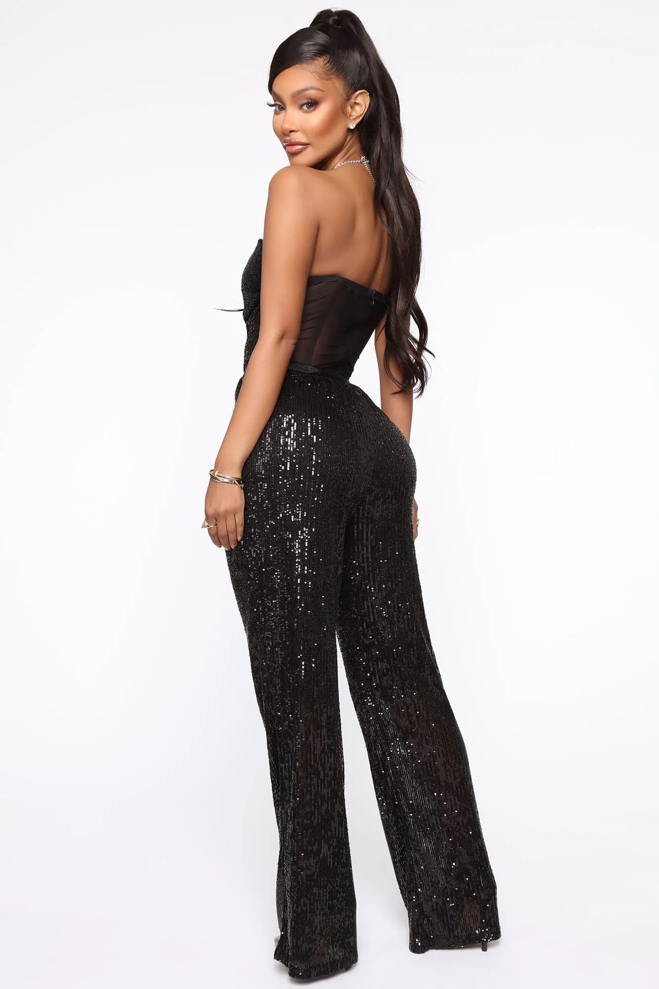 Tonight You Belong To Me Bodysuit - Black sold by Fashion Nova product image thumbnail 5