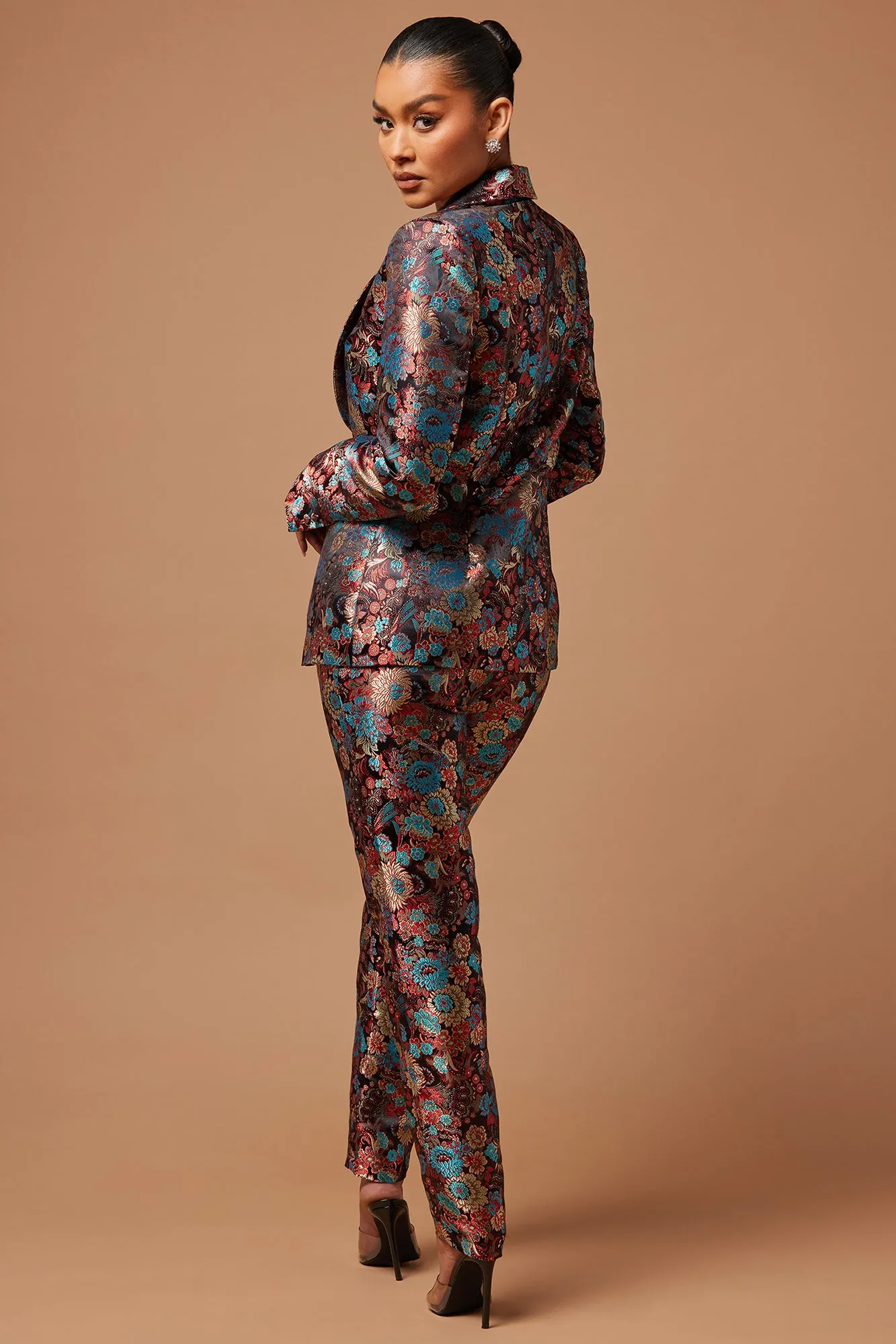 Pretty In Pink Embroidered Blazer Set - Black sold by Fashion Nova product image thumbnail 4