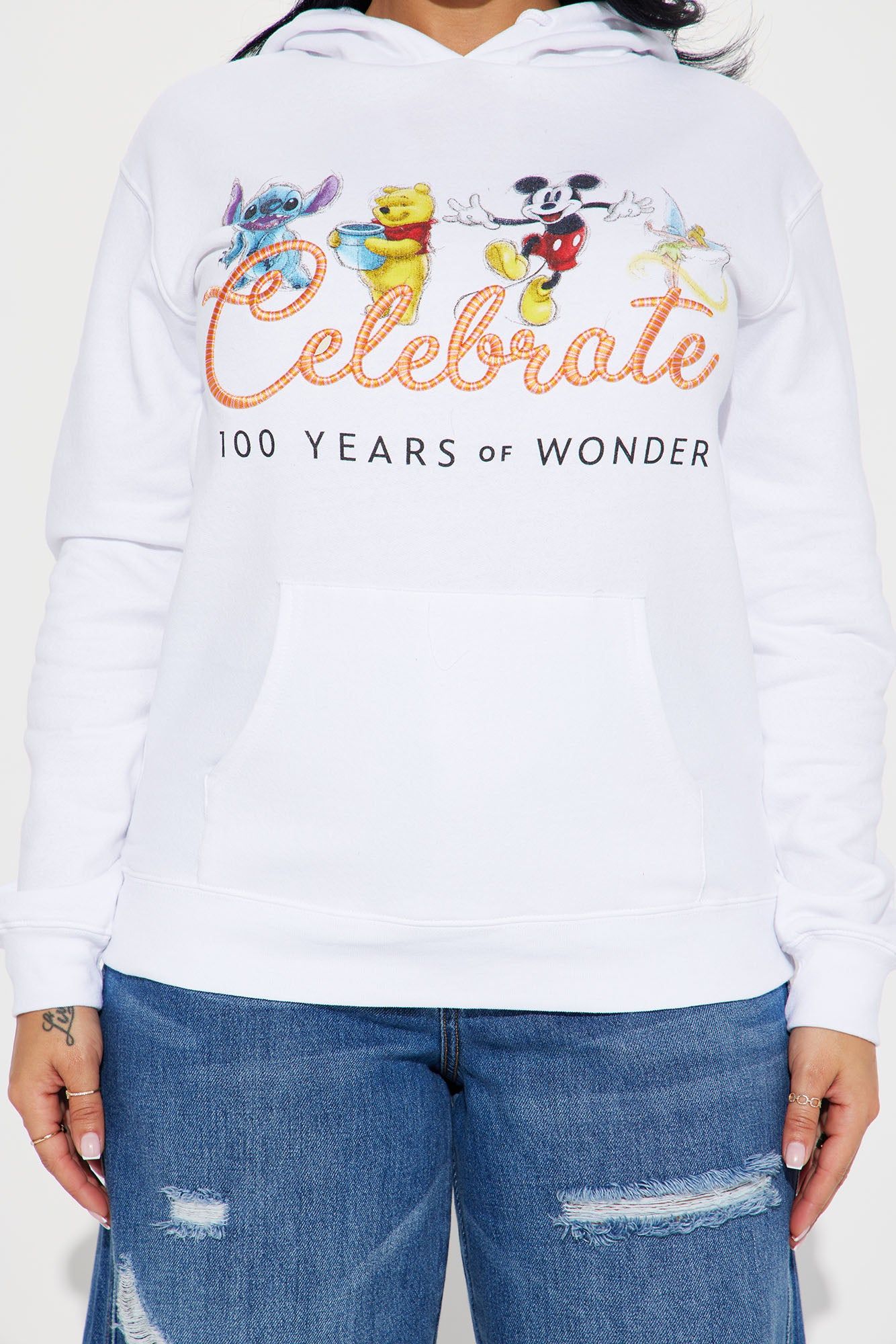 Celebrate 100 Years Of Disney Hoodie - White sold by Fashion Nova product image thumbnail 3