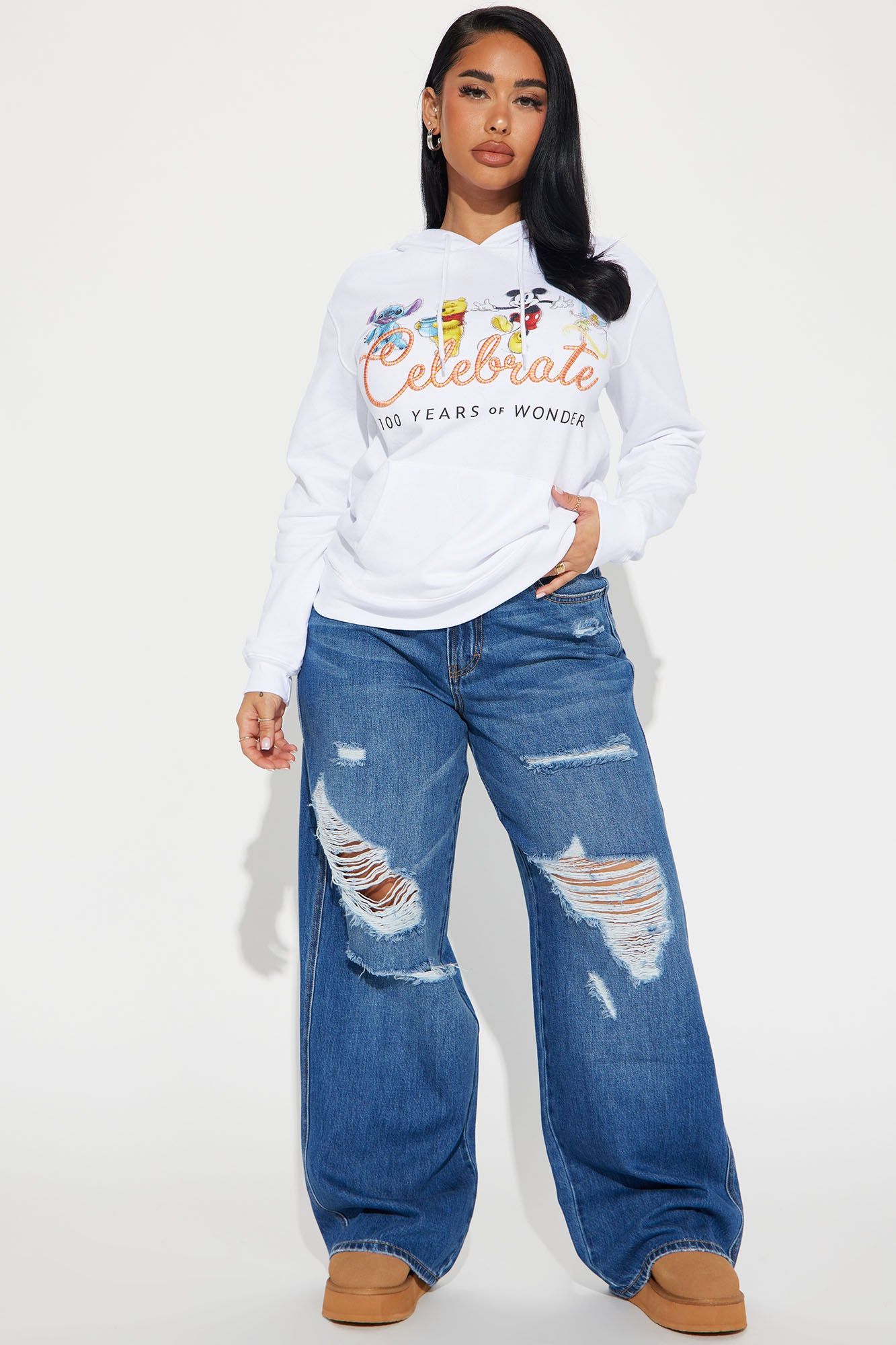 Celebrate 100 Years Of Disney Hoodie - White sold by Fashion Nova product image thumbnail 2