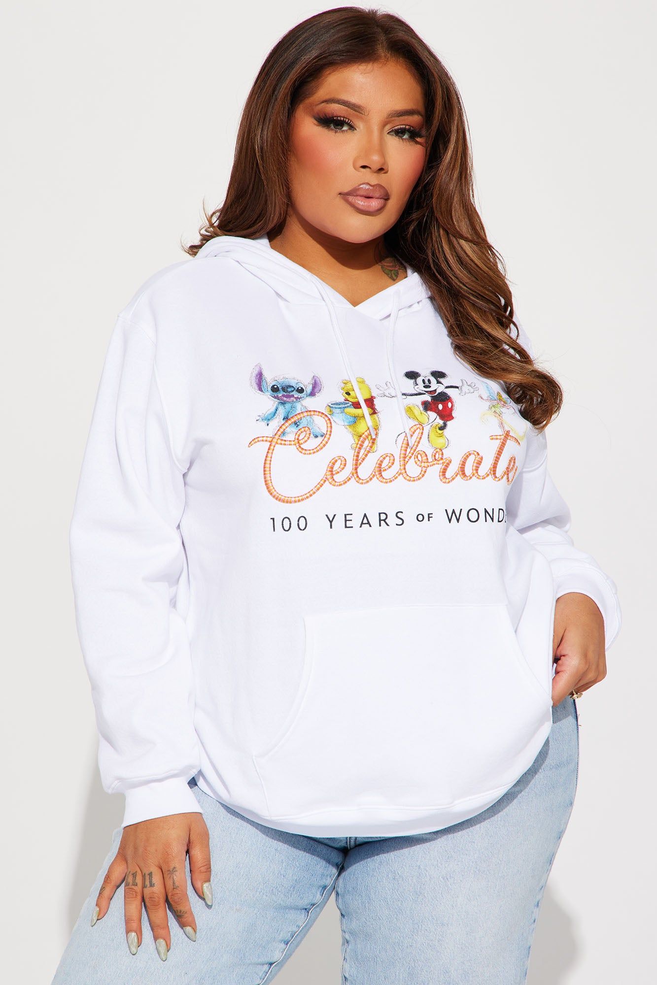 Celebrate 100 Years Of Disney Hoodie - White sold by Fashion Nova product image thumbnail 5