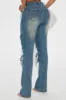 Make It Complicated Lace Up Straight Leg Jeans - Vintage Wash sold by Fashion Nova