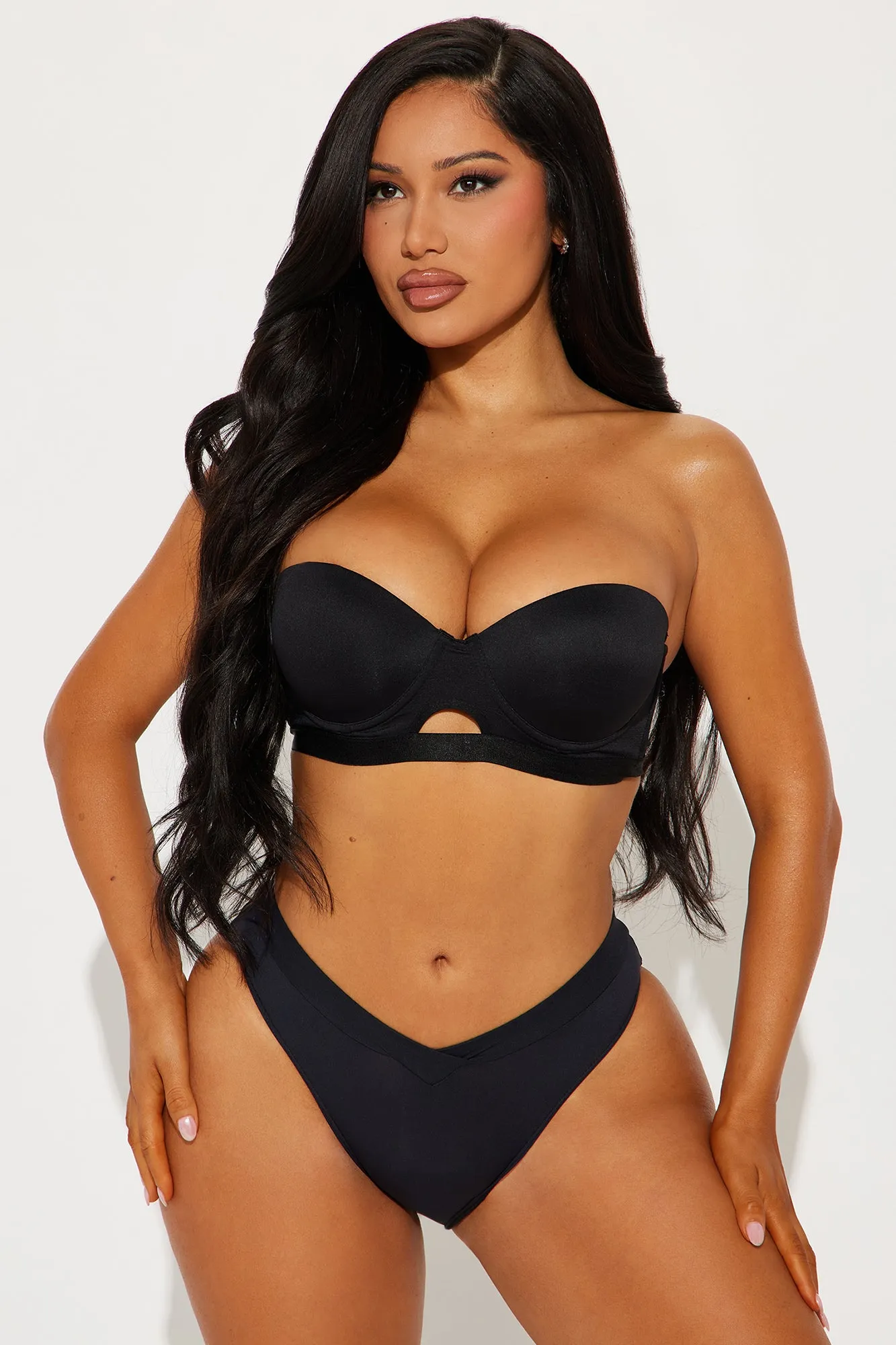 So Obsessed Strapless Bra - Black sold by Fashion Nova product image thumbnail 2