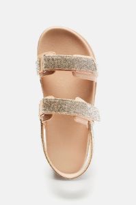 Sarabeth Embellished Flat Sandals - Nude sold by Fashion Nova