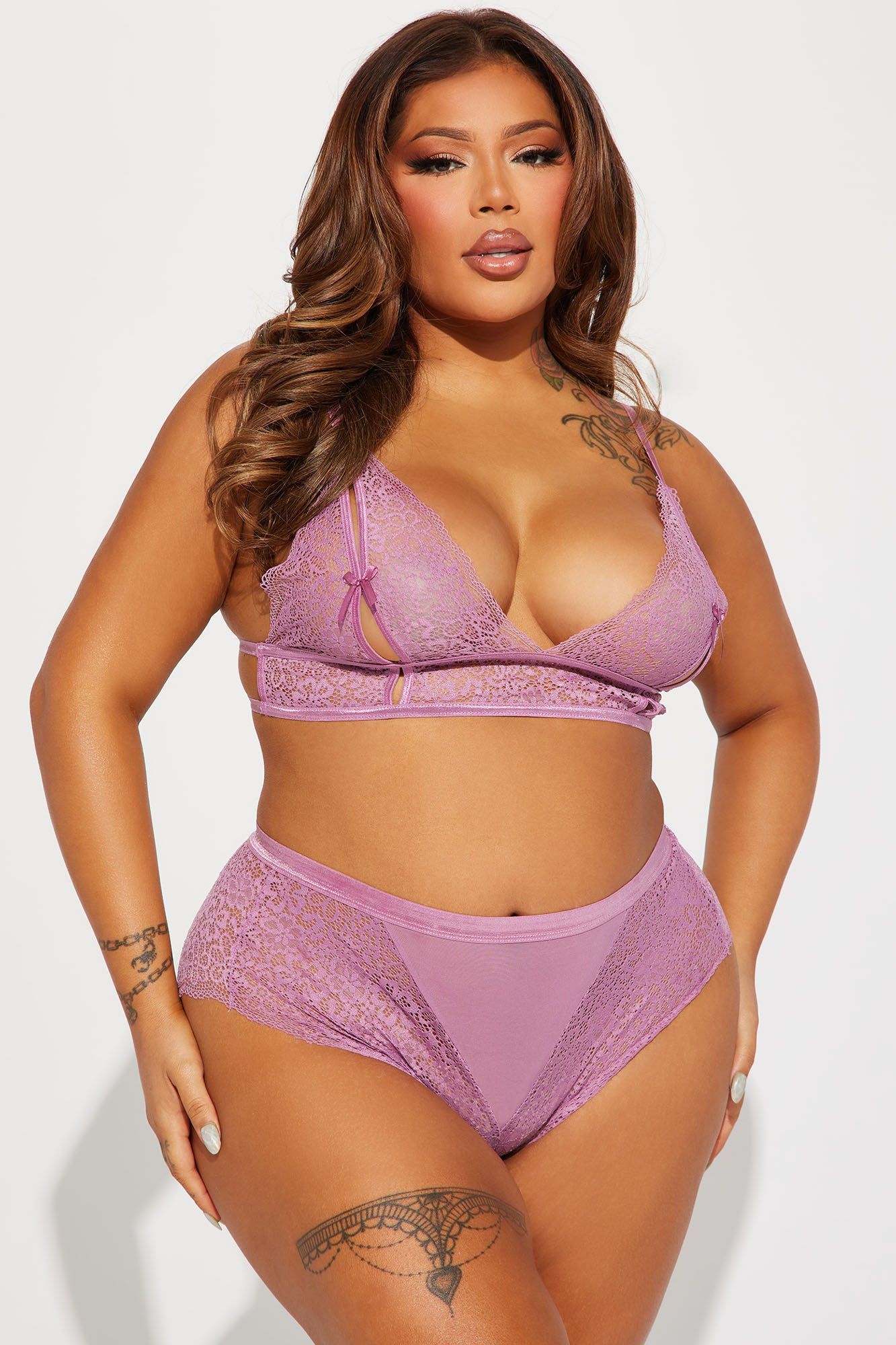 Your Fantasy Lace 2 Piece Set - Mauve sold by Fashion Nova product image thumbnail 4