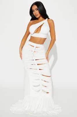 Marilyn Skirt Set - White sold by Fashion Nova