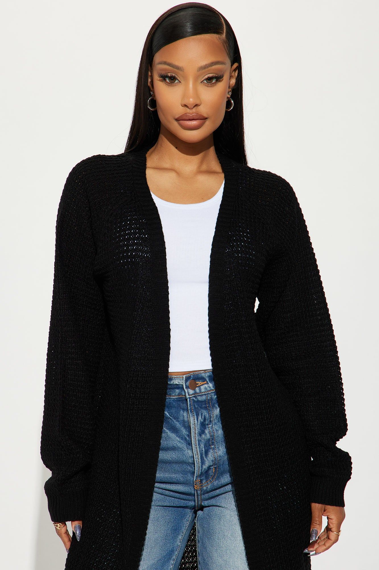 Stayin' Close By Cardigan - Black sold by Fashion Nova product image thumbnail 2