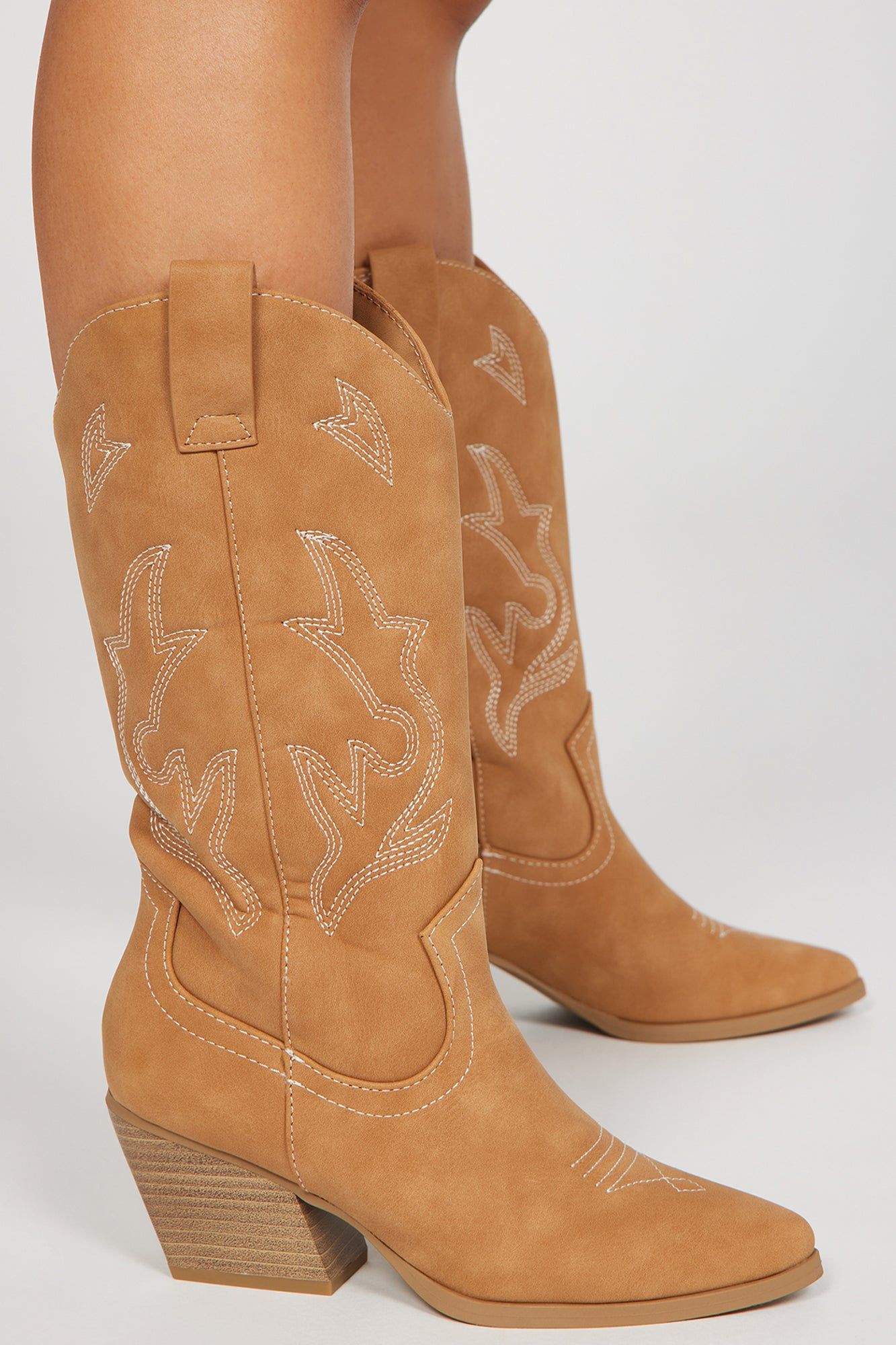 Western Dreams Knee High Boots - Tan sold by Fashion Nova product image thumbnail 3
