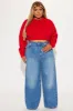 Malibu Nights Cropped Sweater - Red sold by Fashion Nova