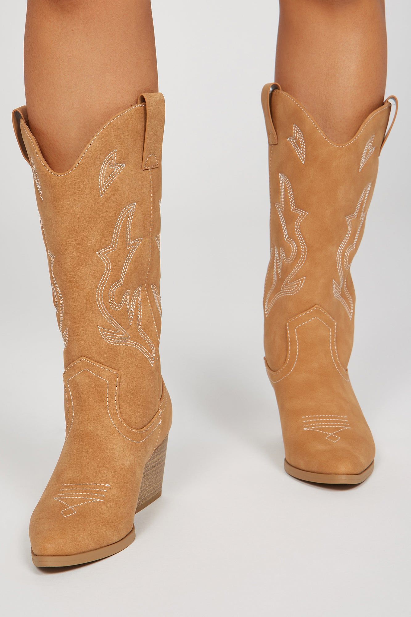 Western Dreams Knee High Boots - Tan sold by Fashion Nova product image thumbnail 2