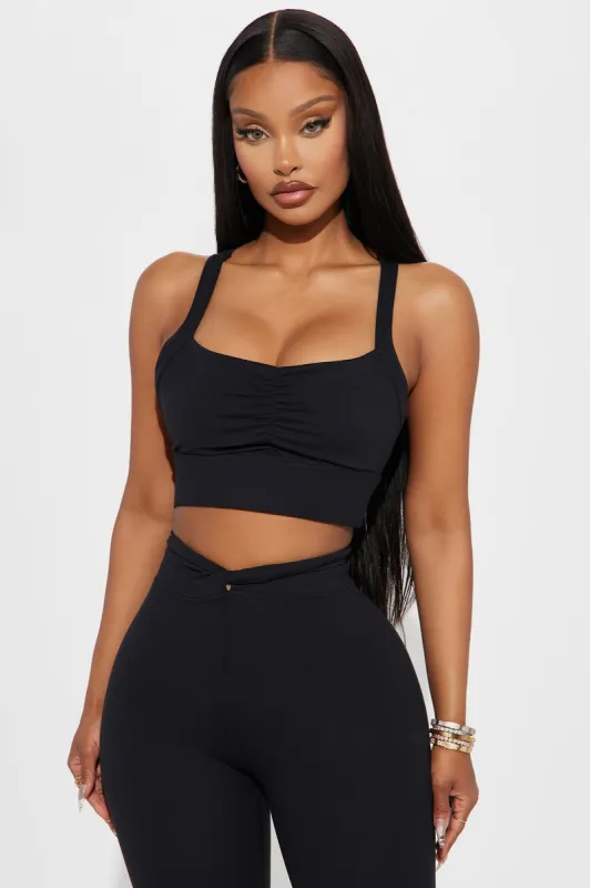Blaze Super Soft Sports Bra - Black sold by Fashion Nova