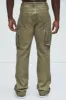 Deker Carpenter Flare Pants - Olive sold by Fashion Nova