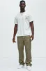 Deker Carpenter Flare Pants - Olive sold by Fashion Nova