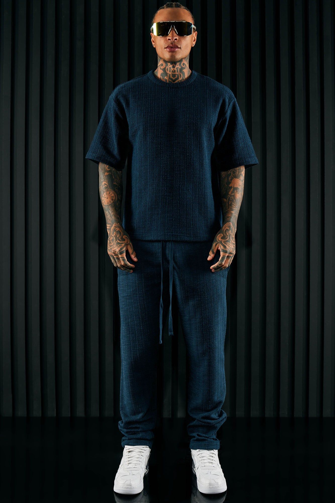 Dean Textured Short Sleeve Tee - Navy sold by Fashion Nova product image thumbnail 2