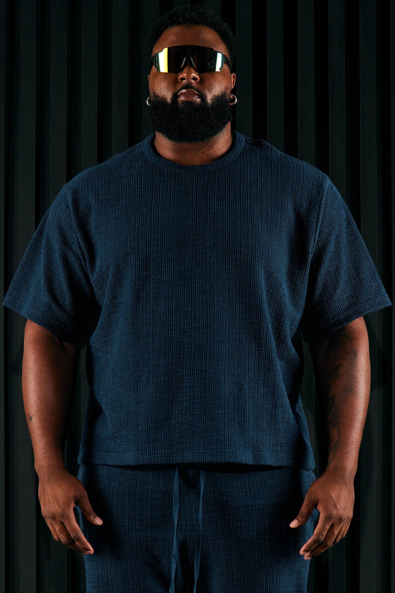 Dean Textured Short Sleeve Tee - Navy sold by Fashion Nova product image thumbnail 8