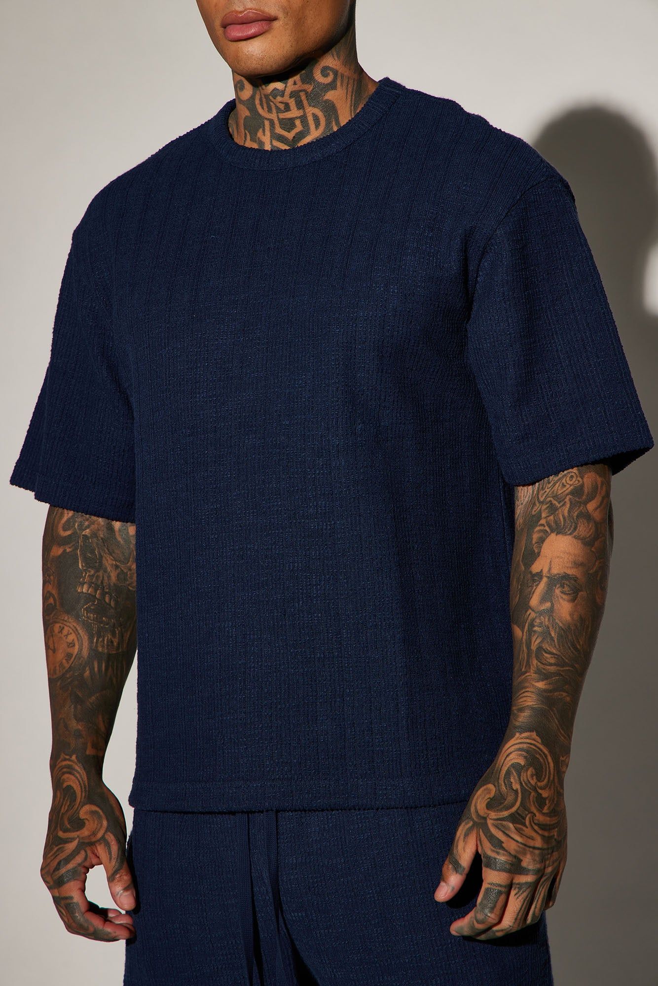 Dean Textured Short Sleeve Tee - Navy sold by Fashion Nova product image thumbnail 6