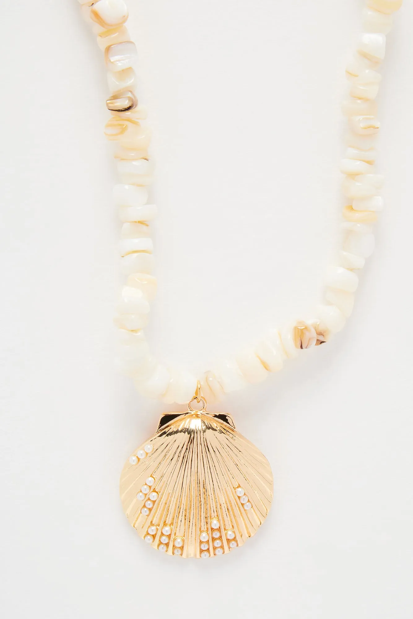 Mermaid Treasure Necklace - Ivory/combo sold by Fashion Nova product image thumbnail 3
