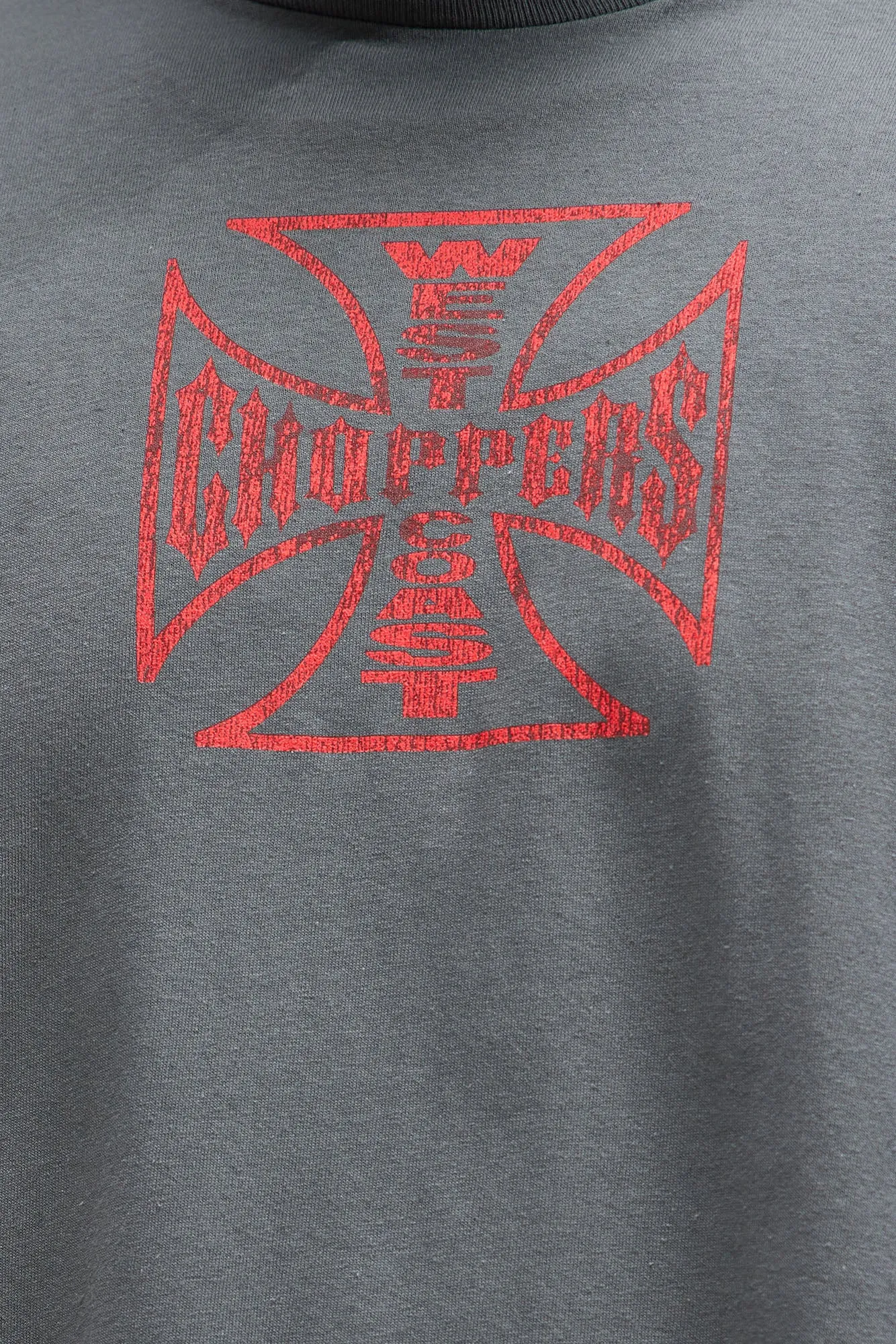 West Coast Choppers Small Cross Short Sleeve Tee - Grey sold by Fashion Nova product image thumbnail 5