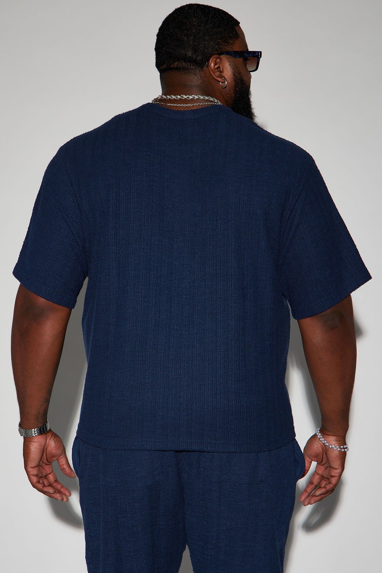 Dean Textured Short Sleeve Tee - Navy sold by Fashion Nova product image thumbnail 14