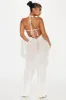 Kayley Crochet Jumpsuit - Cream sold by Fashion Nova
