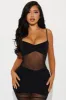 Can't Forget Me Mesh Midi Dress - Black sold by Fashion Nova