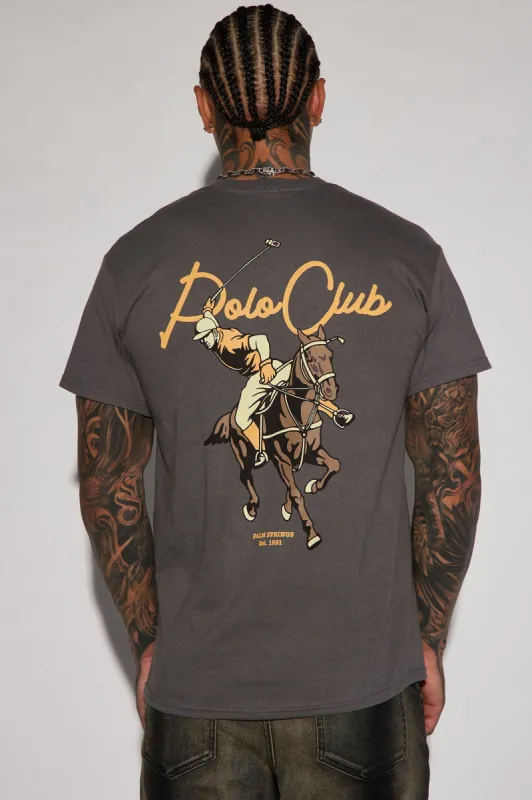 Polo Club Short Sleeve Tee - Grey sold by Fashion Nova