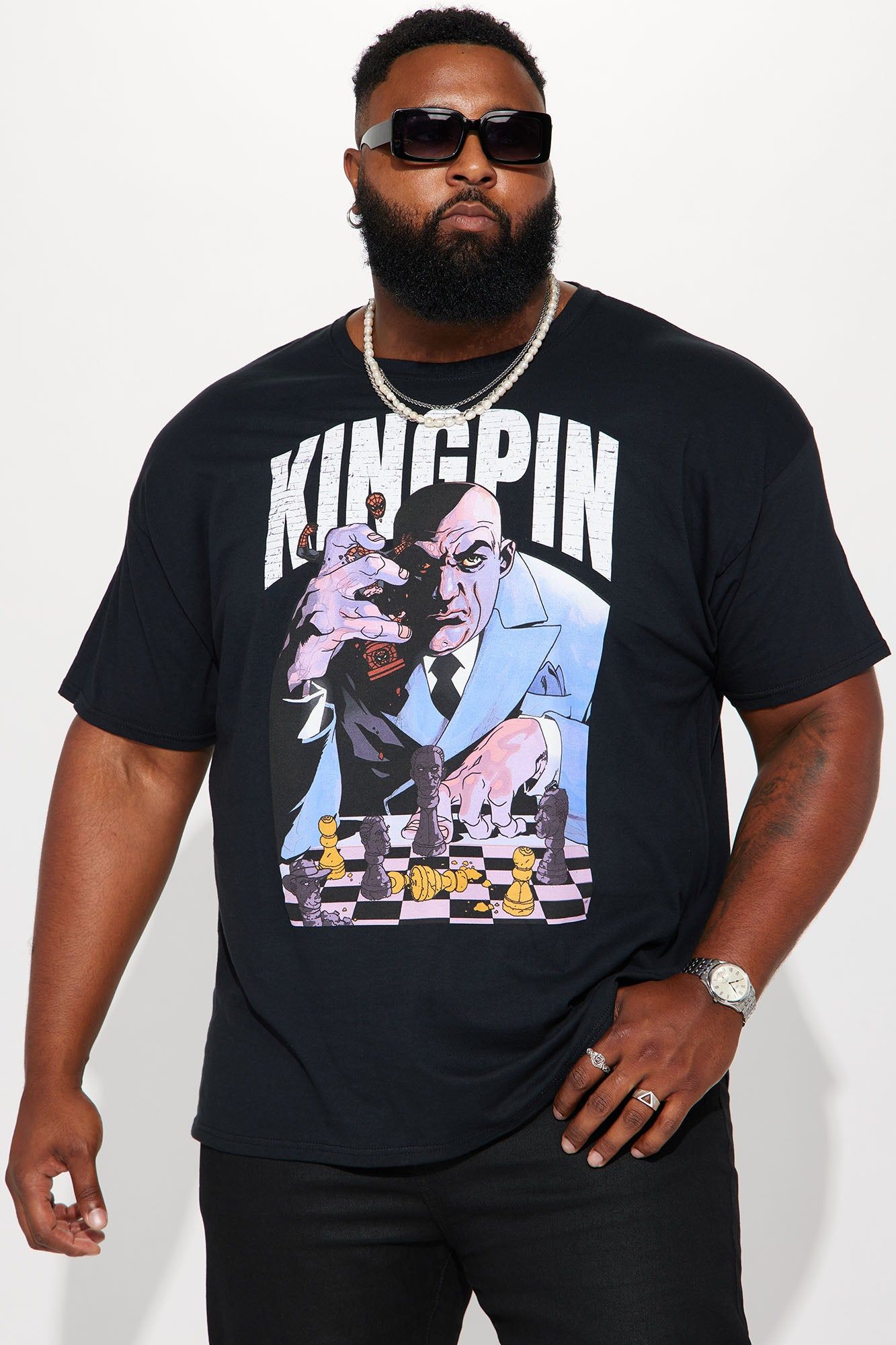 Kingpin Chess Short Sleeve Tee - Black sold by Fashion Nova product image thumbnail 2