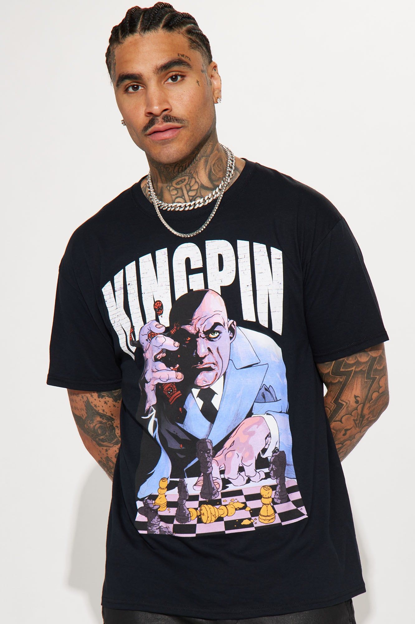 Kingpin Chess Short Sleeve Tee - Black sold by Fashion Nova