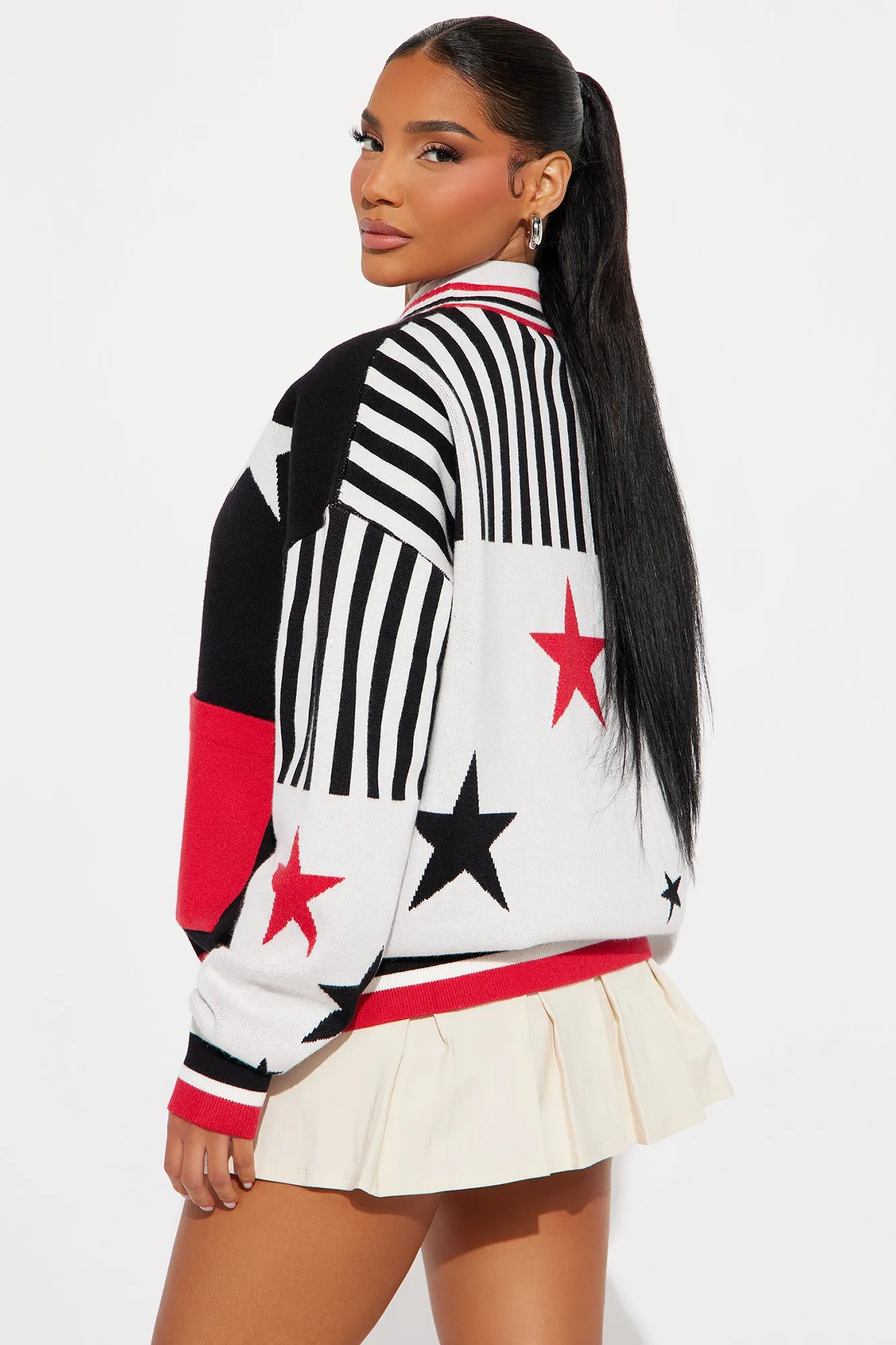 Seeing Stars Cardigan - Black/combo sold by Fashion Nova product image thumbnail 4