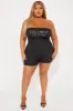 Dump Him Romper - Black sold by Fashion Nova