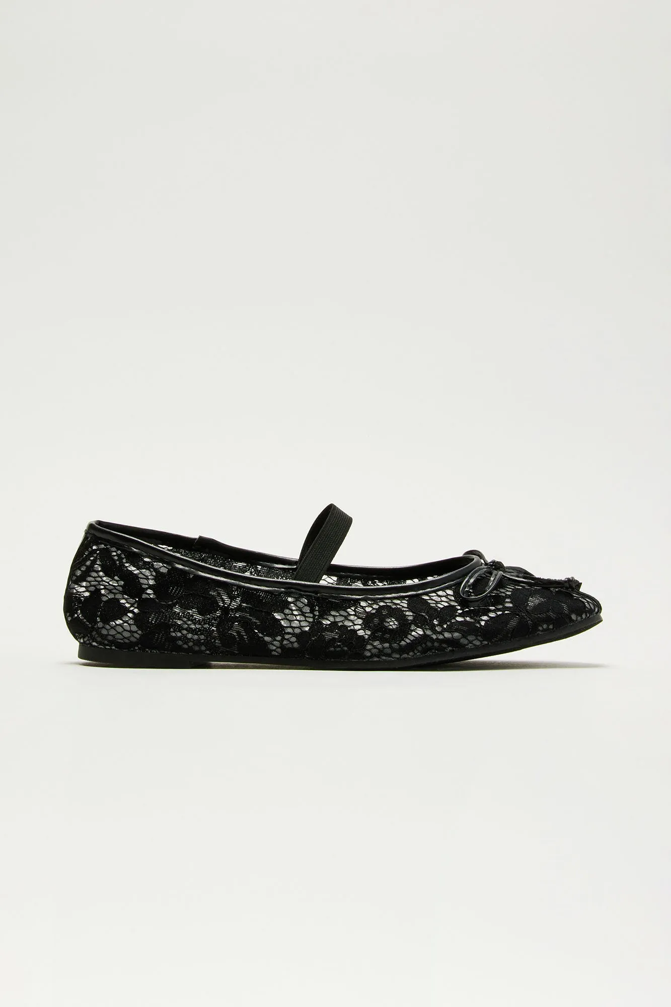 Saphire Lace Ballet Flats - Black sold by Fashion Nova product image thumbnail 2