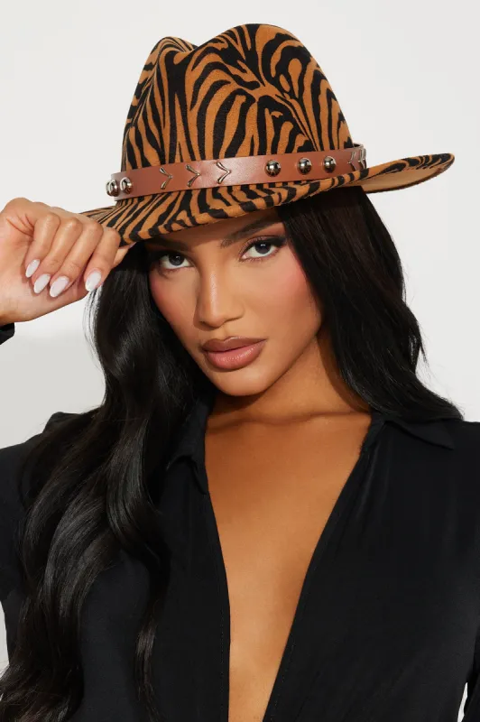 Stay Wild Cowboy Hat - Brown/combo sold by Fashion Nova
