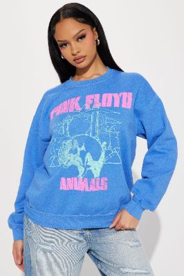Pink Floyd Animals Sweatshirt - Blue sold by Fashion Nova
