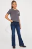 Mini Time To Saddle Up Flare Jean - Dark Wash sold by Fashion Nova