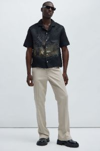 Zanos Tapestry Shirt - Multi Color sold by Fashion Nova