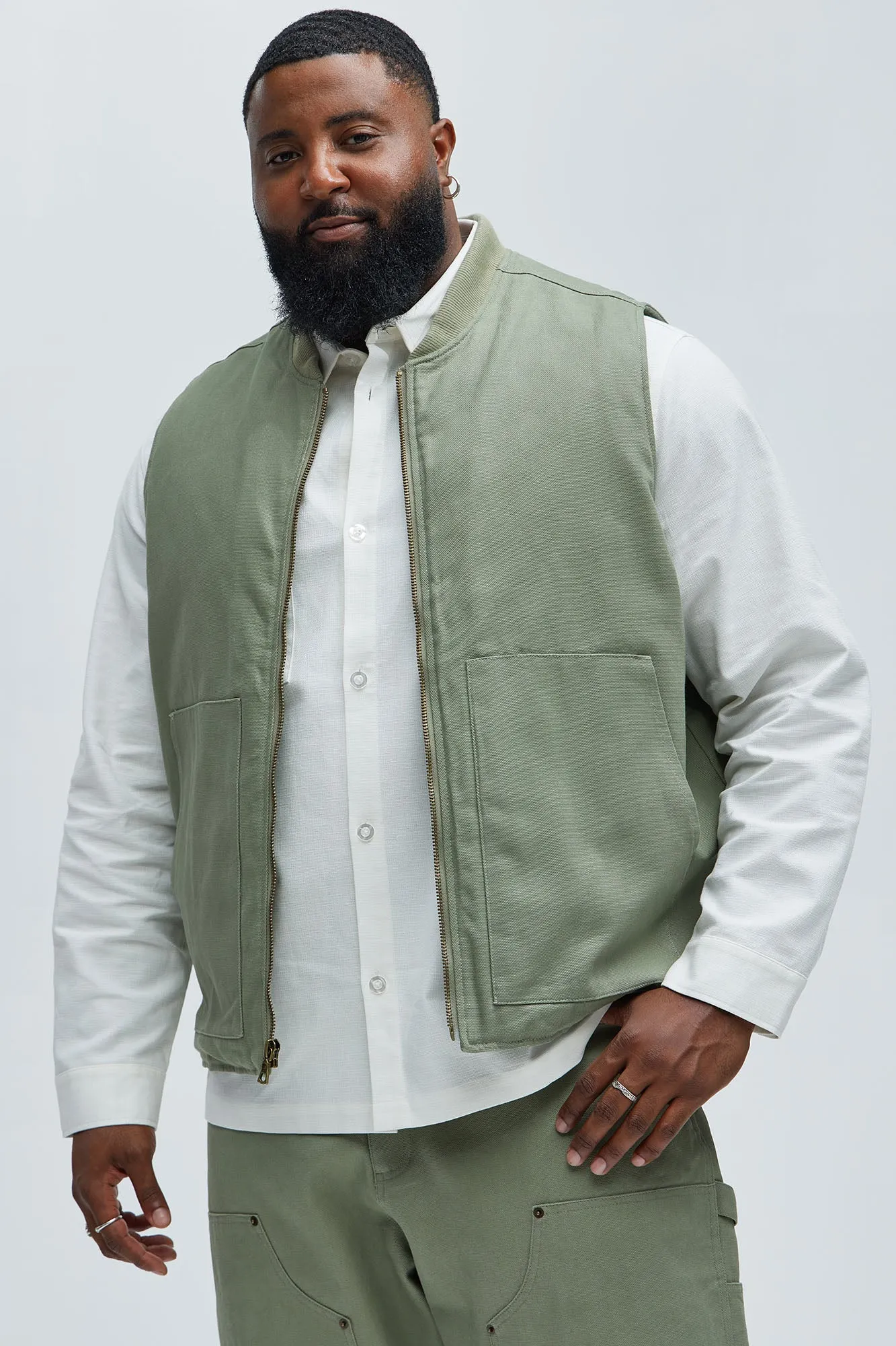 Alexander Utility Vest - Olive sold by Fashion Nova product image thumbnail 5