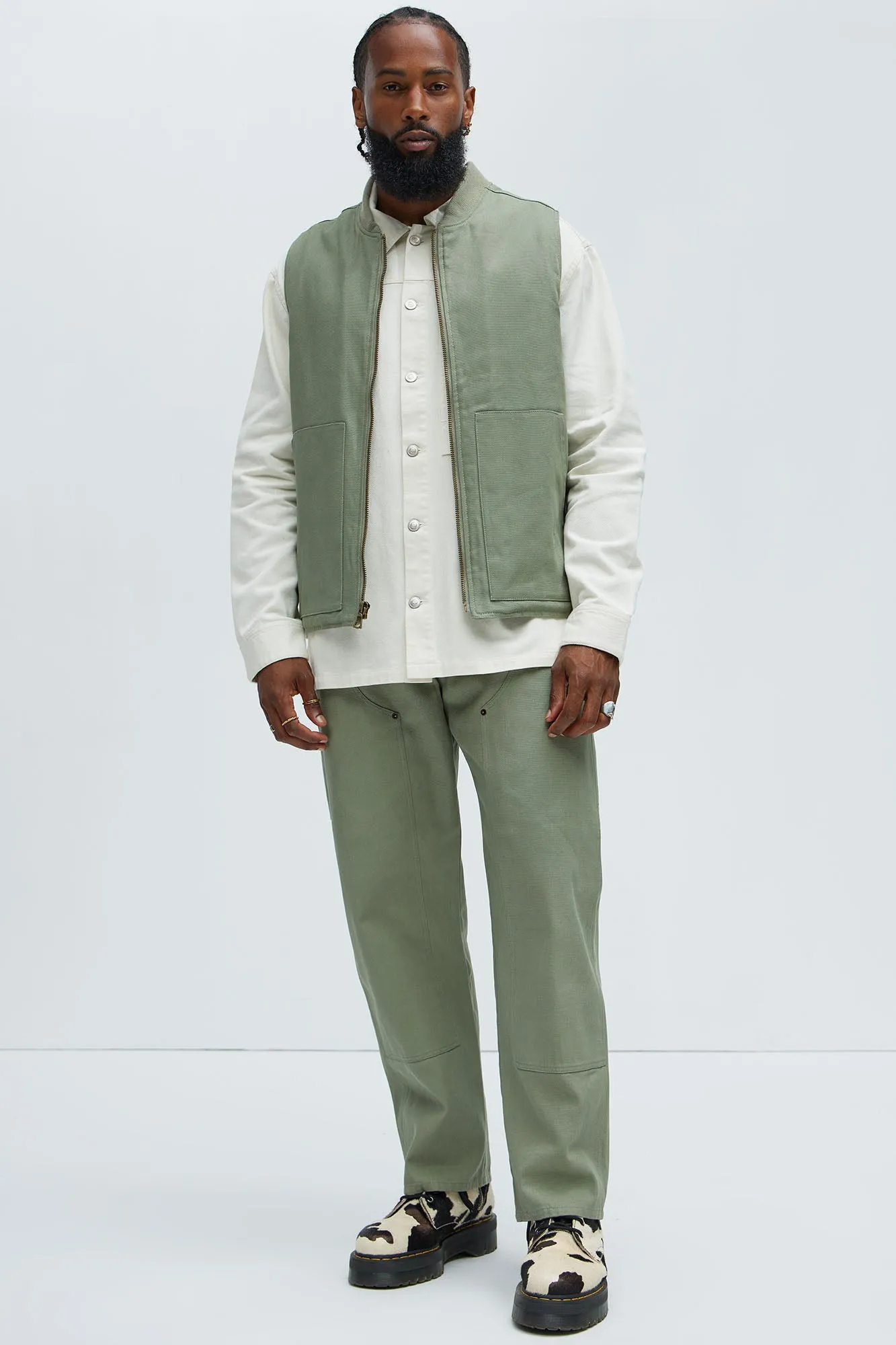 Alexander Utility Vest - Olive sold by Fashion Nova product image thumbnail 2