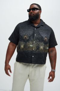 Zanos Tapestry Shirt - Multi Color sold by Fashion Nova