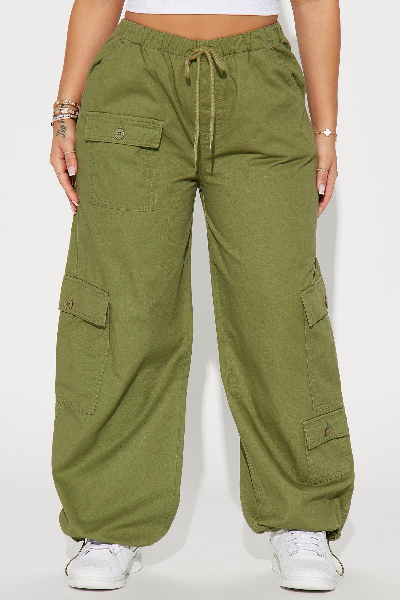 Cassandra Cargo Jogger - Olive sold by Fashion Nova product image thumbnail 2
